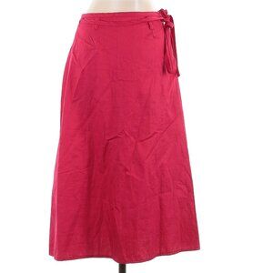 Lisa Says Gah Red Wrap Skirt